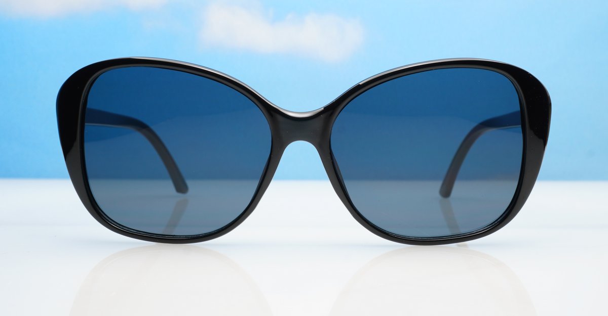 The Zaro bug-style UV400 sunglasses with generous coverage and stainless steel hinges