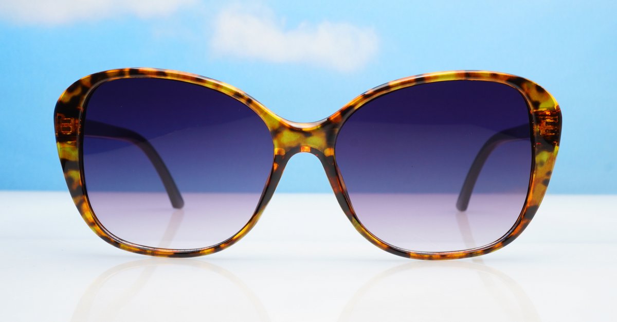 The Zaro bug-style UV400 sunglasses with generous coverage and stainless steel hinges