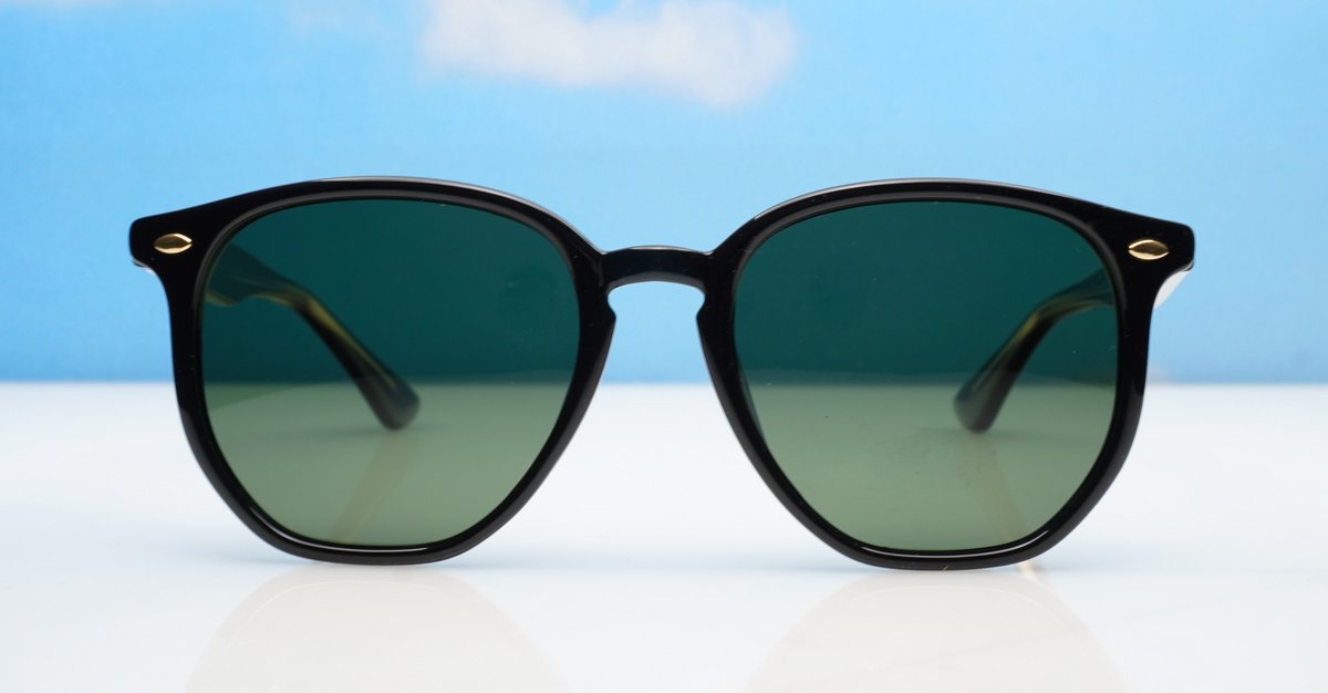  Timoti G15 unisex polarised sunglasses black frames green G15 lenses