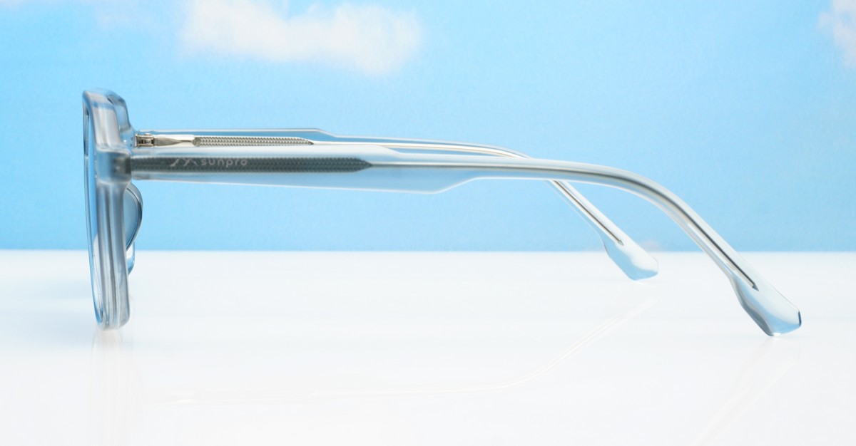 Avatar square aviator polarised sunglasses with superdark lenses and polycarbonate frames