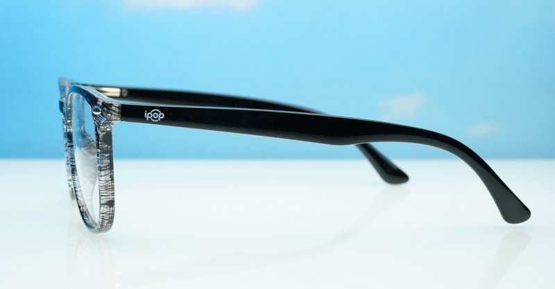 Classic round unisex blue light glasses with silver accents and flexible steel hinges