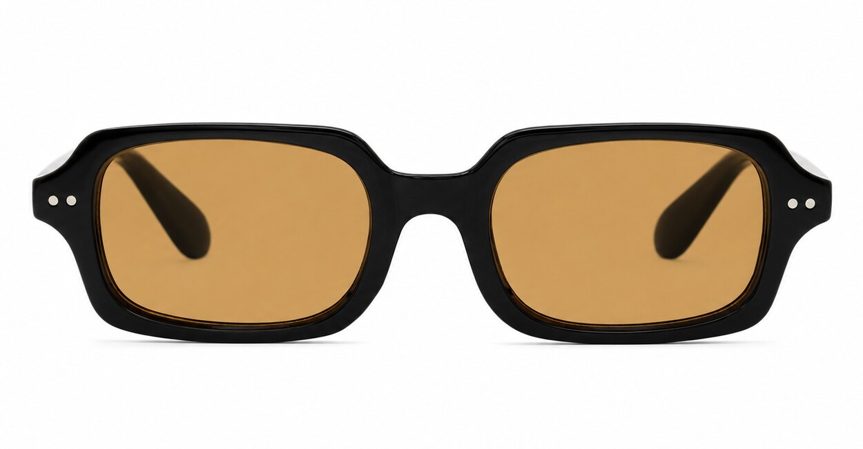 Vintage rectangular sunglasses with silver rivets, iPOP NZ