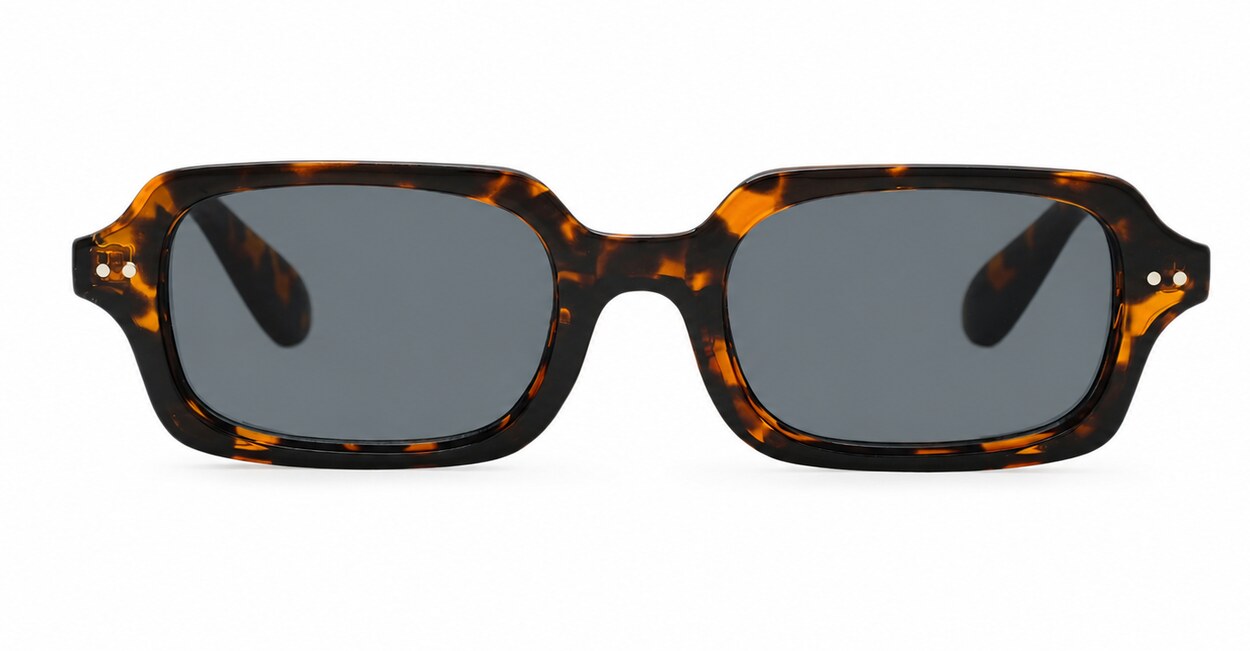 Vintage rectangular sunglasses with silver rivets, iPOP NZ