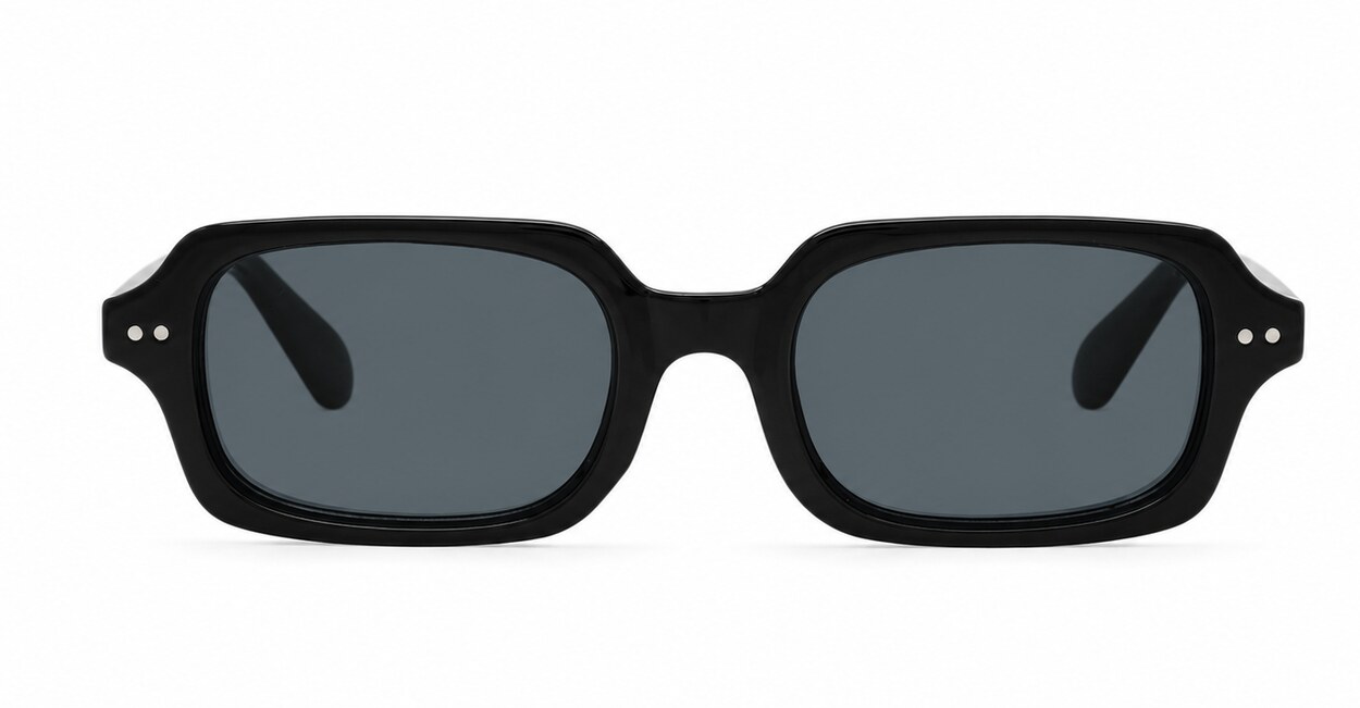 Vintage rectangular sunglasses with silver rivets, iPOP NZ