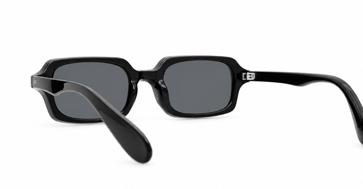 Vintage rectangular sunglasses with silver rivets, iPOP NZ