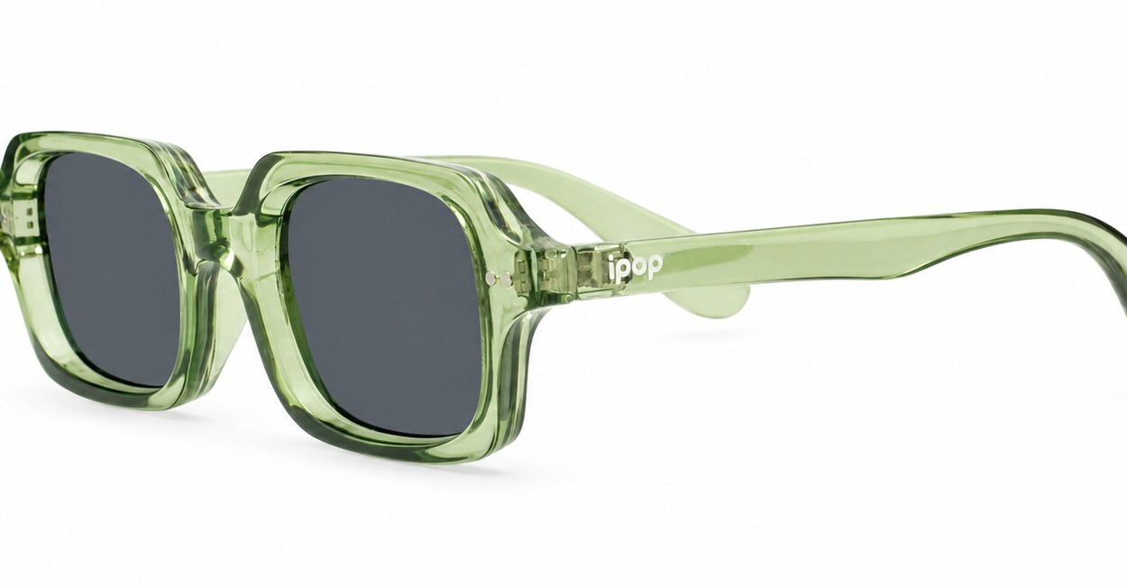 Vintage rectangular sunglasses with silver rivets, iPOP NZ