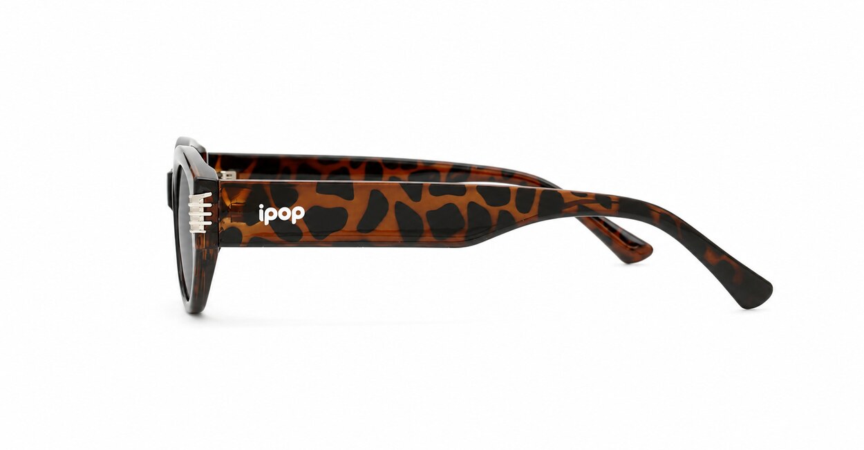 Genevieve vintage oval sunglasses with silver inlay detail, iPOP NZ