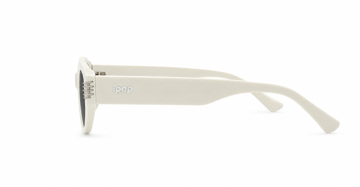 Genevieve vintage oval sunglasses with silver inlay detail, iPOP NZ
