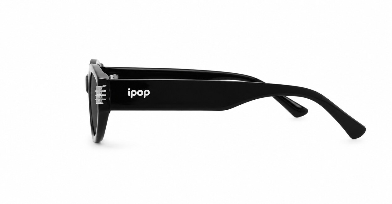Genevieve vintage oval sunglasses with silver inlay detail, iPOP NZ
