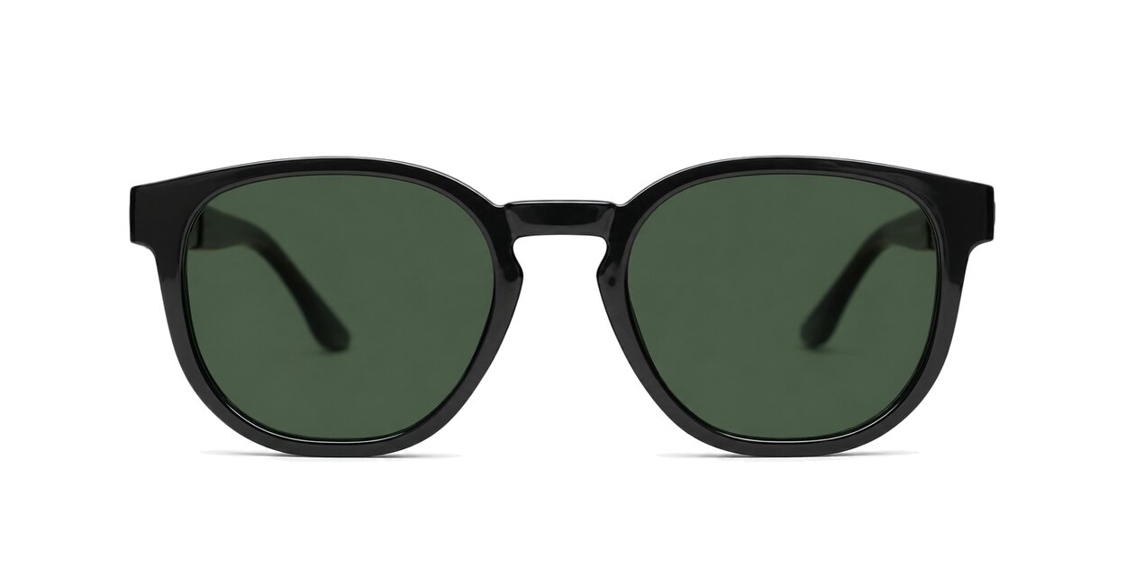  Kahu chunky round polarised sunglasses colour pinstripe temples unisex