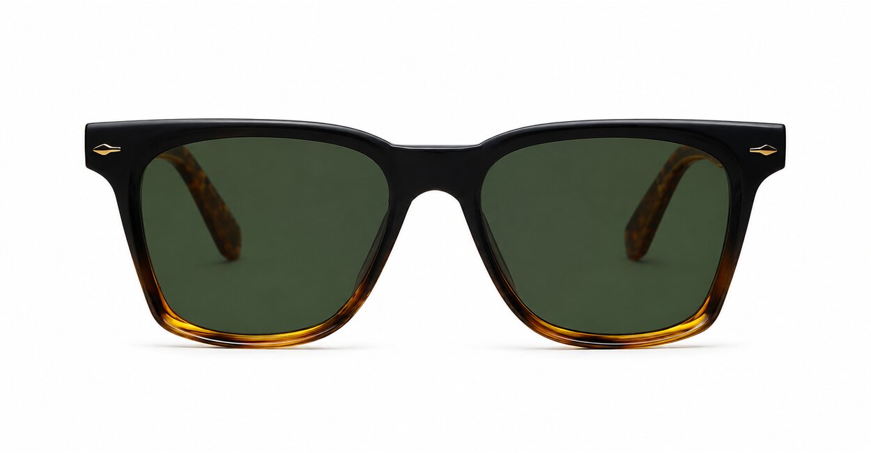 Amiri Tortoise polarised sunglasses gradient black tortoise frames G15 lenses