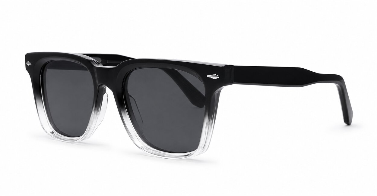 Amiri Black polarised sunglasses gradient black frames Grey lenses