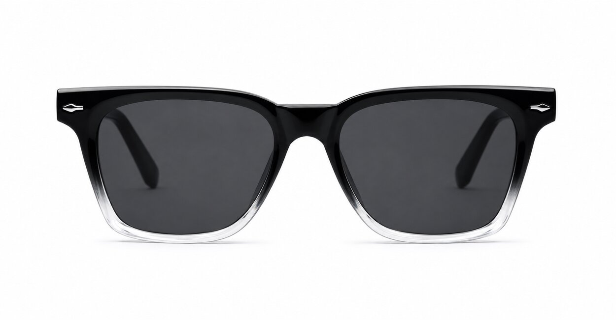 Amiri Black polarised sunglasses gradient black frames Grey lenses