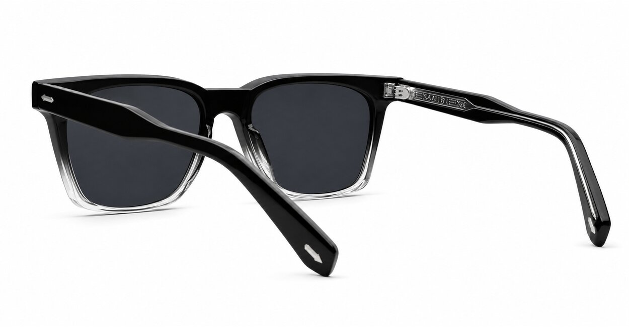 Amiri Black polarised sunglasses gradient black frames Grey lenses