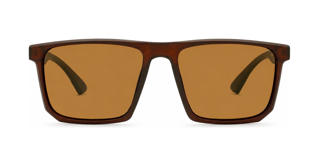 Men's polarised sunglasses with super dark lenses and metal temple detail, iPOP NZ