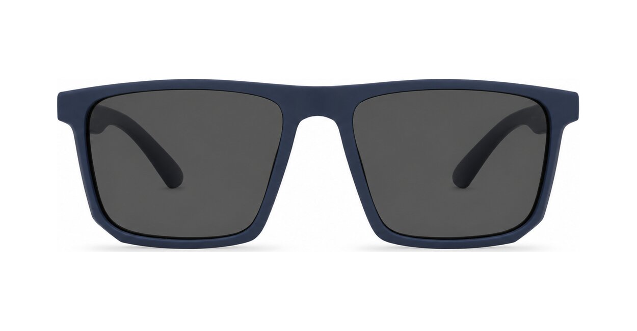 Men's polarised sunglasses with super dark lenses and metal temple detail, iPOP NZ