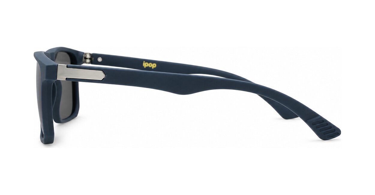 Men's polarised sunglasses with super dark lenses and metal temple detail, iPOP NZ