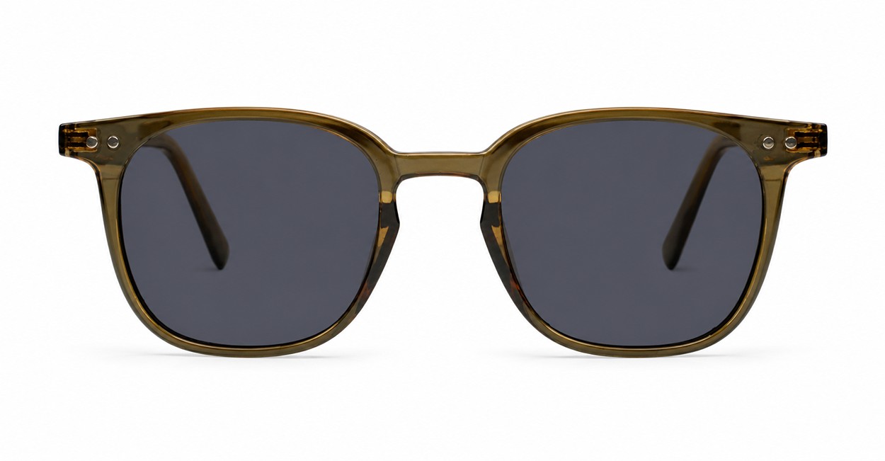 iPOP Solara polarised wayfarer sunglasses in with dark grey lenses