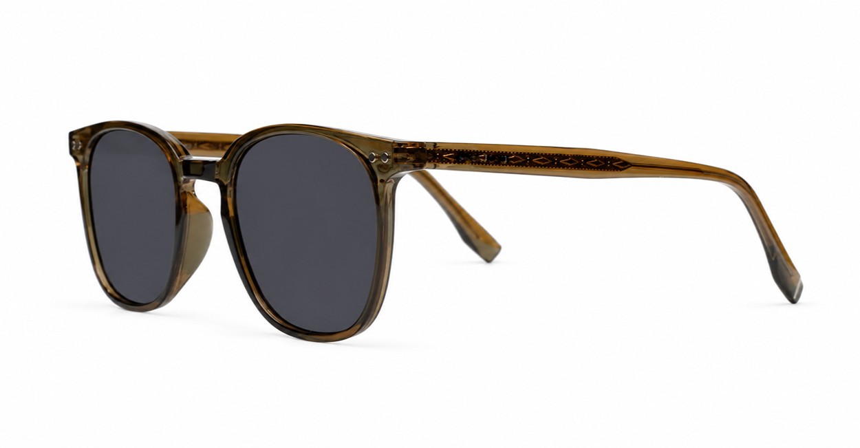 iPOP Solara polarised wayfarer sunglasses in with dark grey lenses
