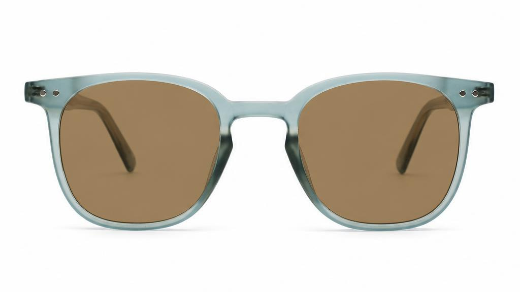 iPOP Solara polarised wayfarer sunglasses in with dark grey lenses