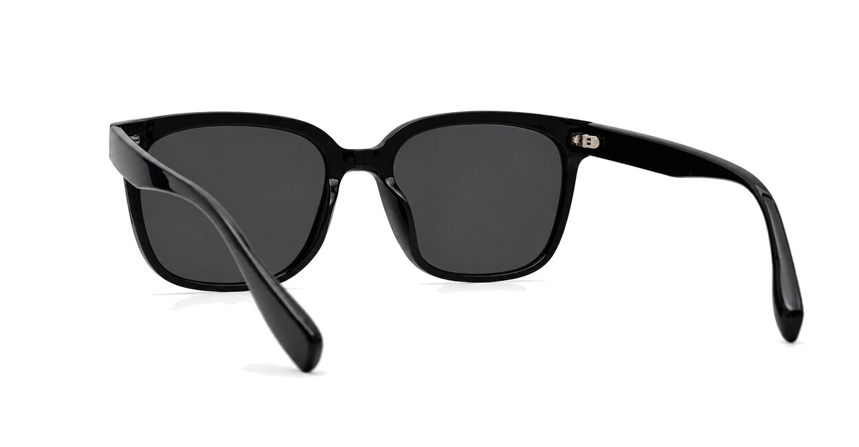 Women's large square sunglasses with silver pips, iPOP NZ