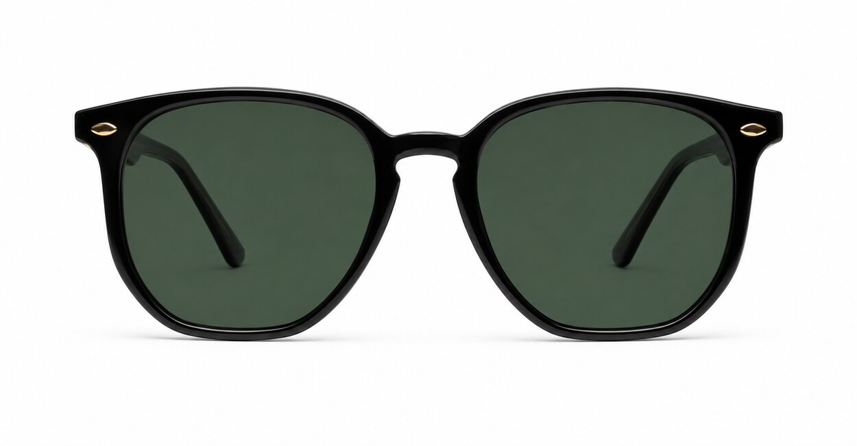  Timoti G15 unisex polarised sunglasses black frames green G15 lenses