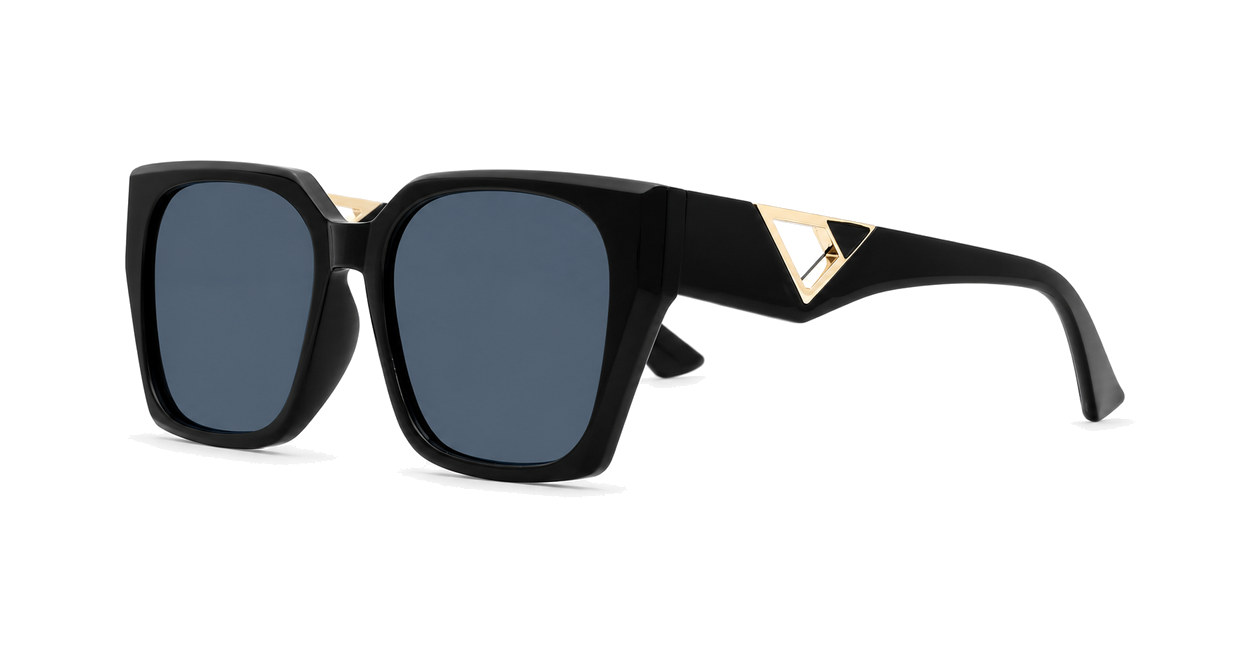 Marguerite medium classic sunglasses with gold temple detailing and UV400 lenses
