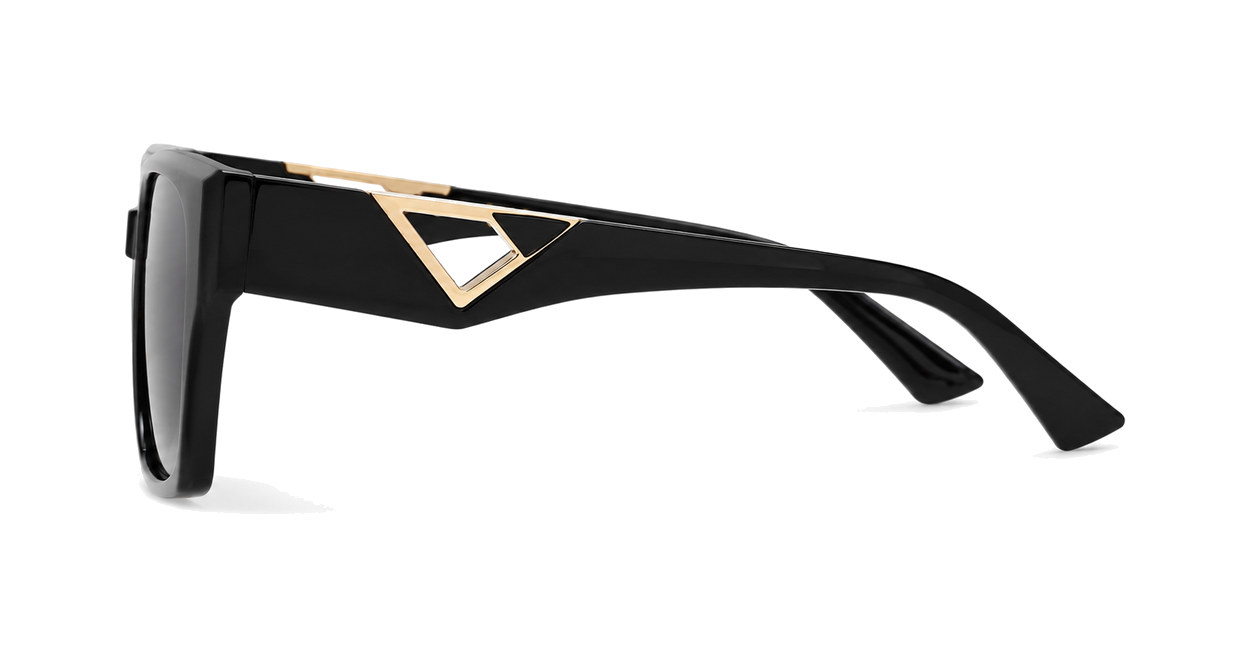 Marguerite medium classic sunglasses with gold temple detailing and UV400 lenses