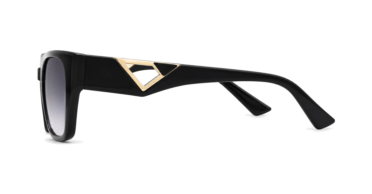 Marguerite medium classic sunglasses with gold temple detailing and UV400 lenses
