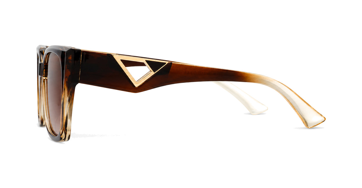Marguerite medium classic sunglasses with gold temple detailing and UV400 lenses