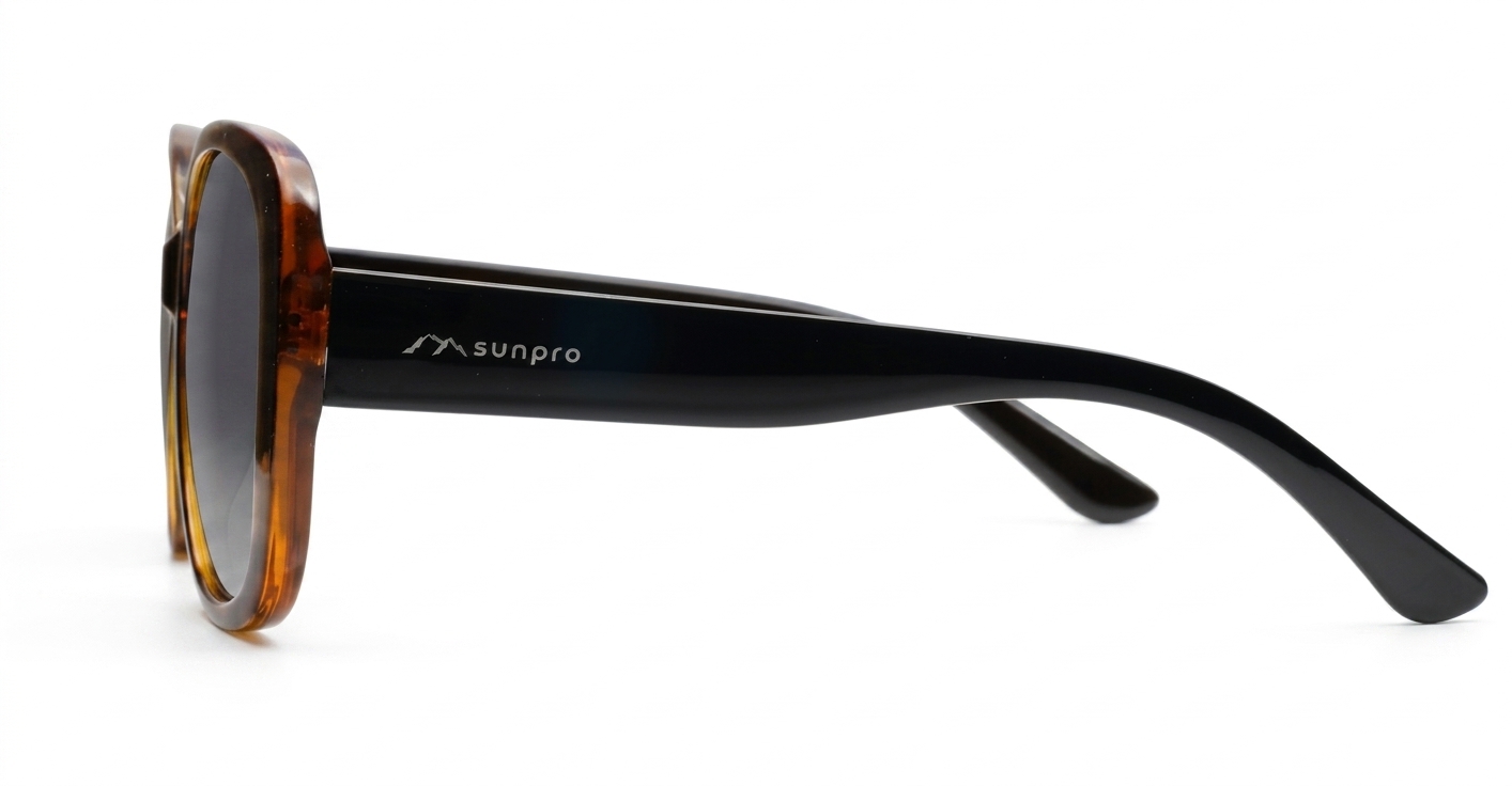 iPOP Ivy large round polarised sunglasses for women with oversized lenses