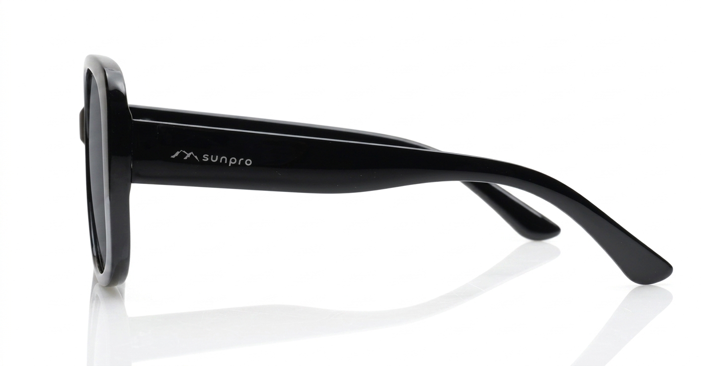 iPOP Ivy large round polarised sunglasses for women with oversized lenses