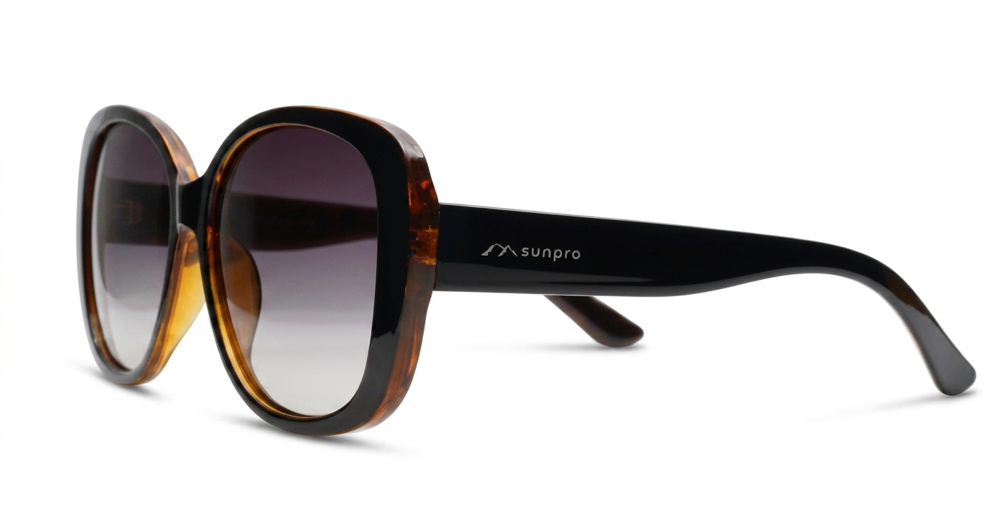 iPOP Ivy large round polarised sunglasses for women with oversized lenses