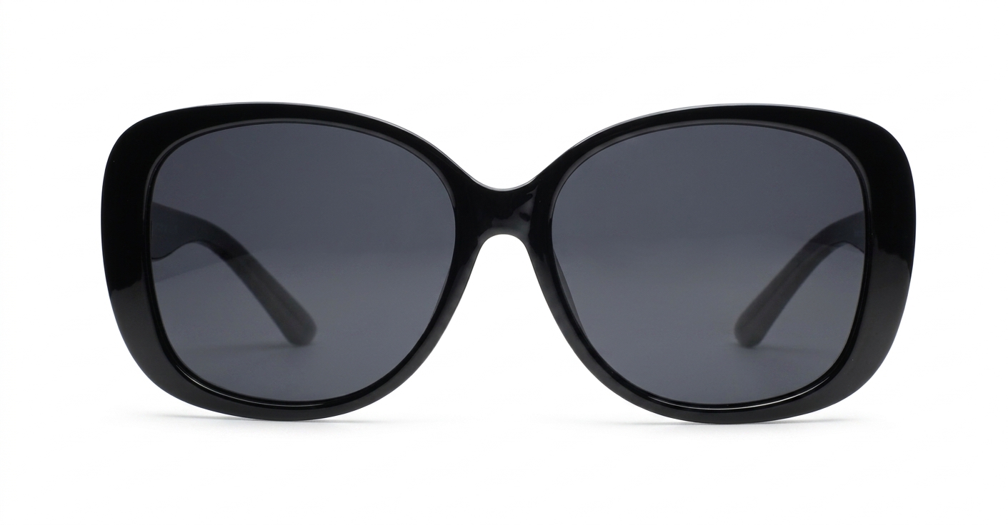 iPOP Ivy large round polarised sunglasses for women with oversized lenses