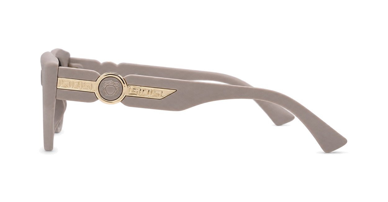 Vintage cat eye sunglasses with gold medallion temple detail