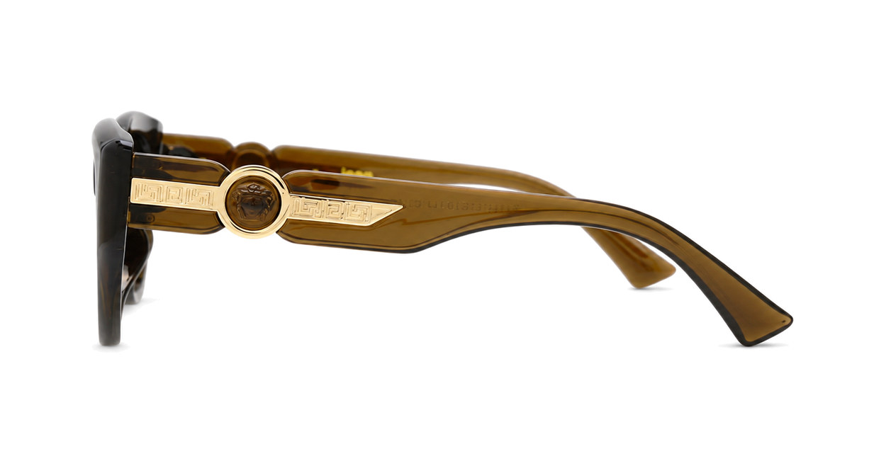 Vintage cat eye sunglasses with gold medallion temple detail