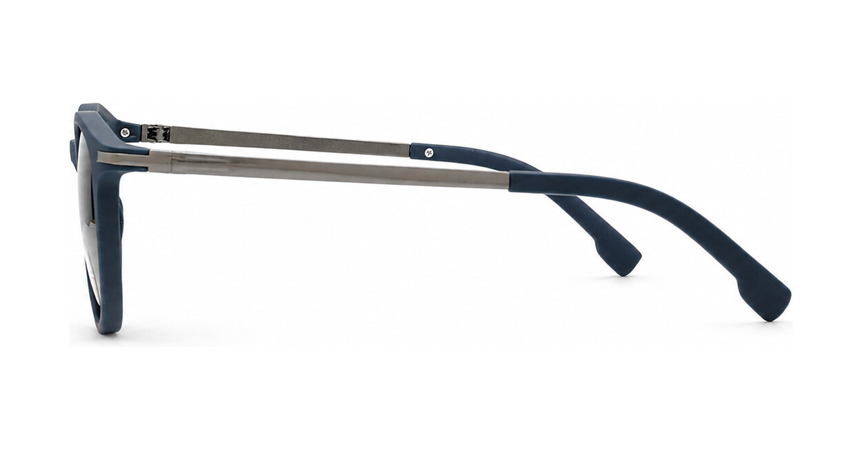 Round vintage matte sunglasses with slim metal temples