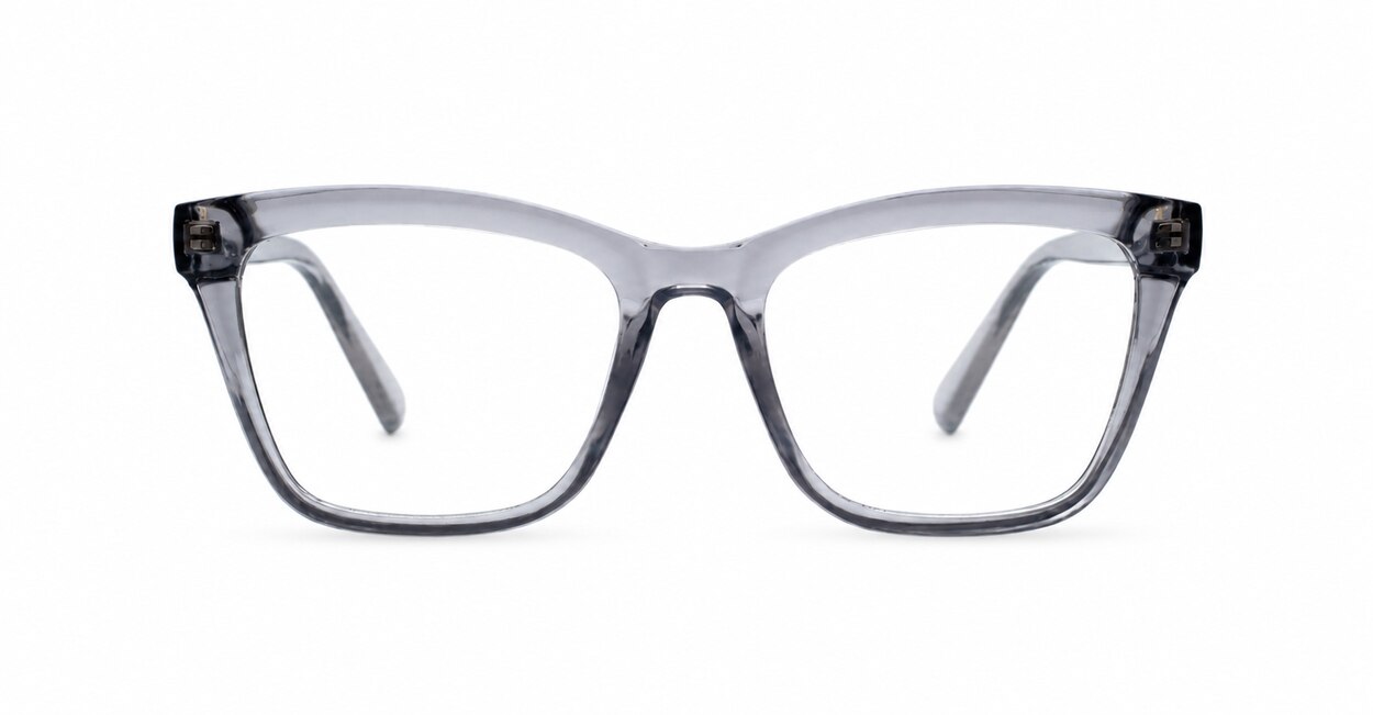 Womens blue light glasses NZ with soft square frame and gold temples