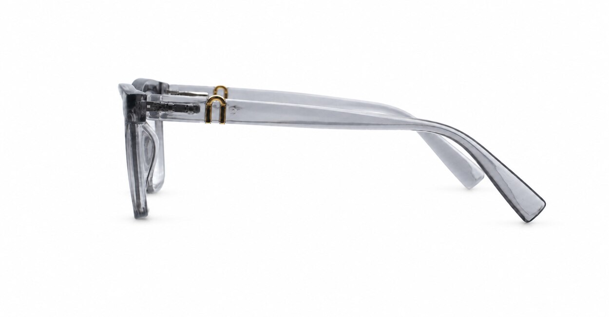 Womens blue light glasses NZ with soft square frame and gold temples