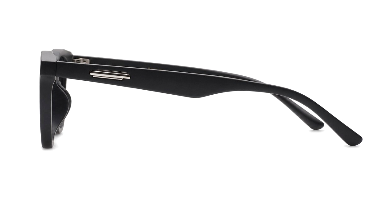Marlowe women's square polarised sunglasses with silver temple accents