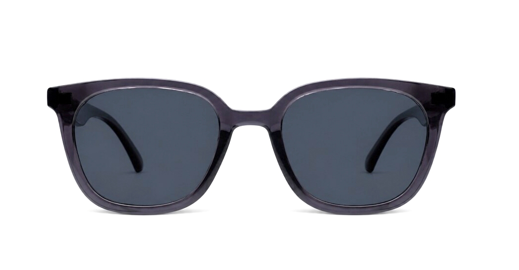 Marlowe women's square polarised sunglasses with silver temple accents