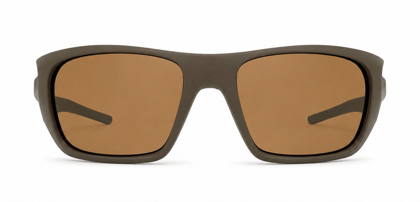 Bronson sunglasses with rectangular wrap-style frame and UV400 lenses