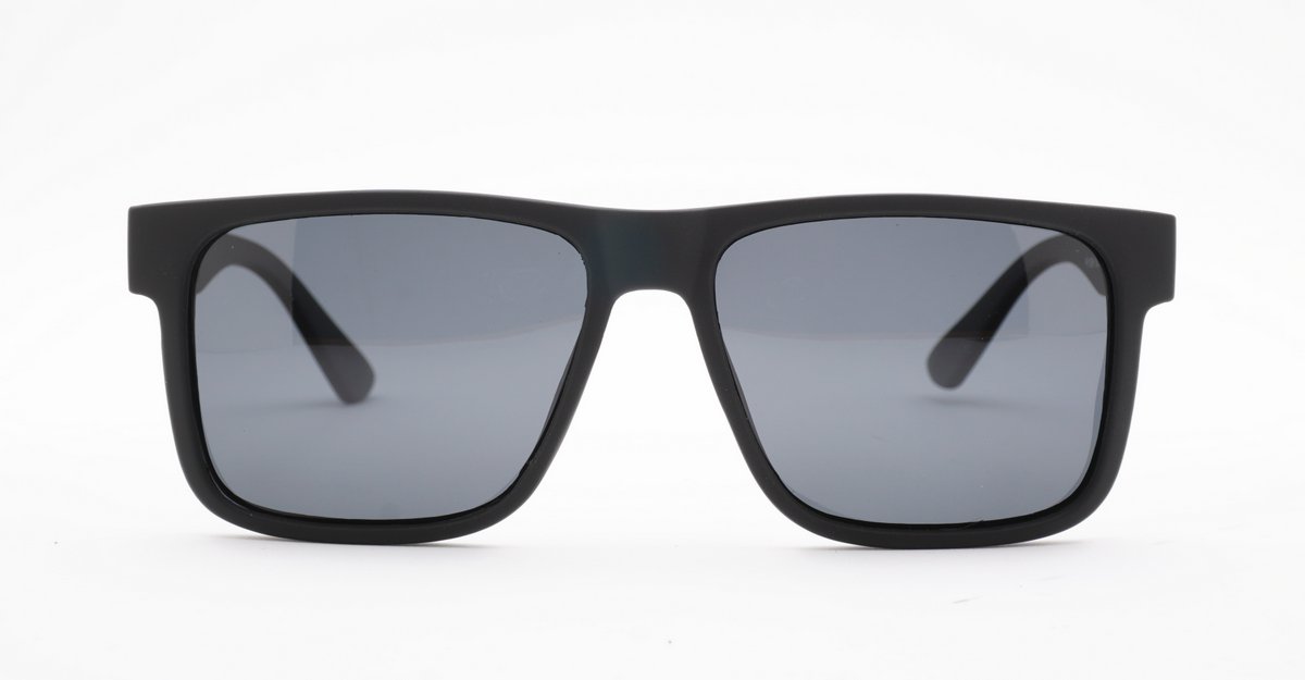iPOP Reverb men's flat top polarised sunglasses with metal temple detailing