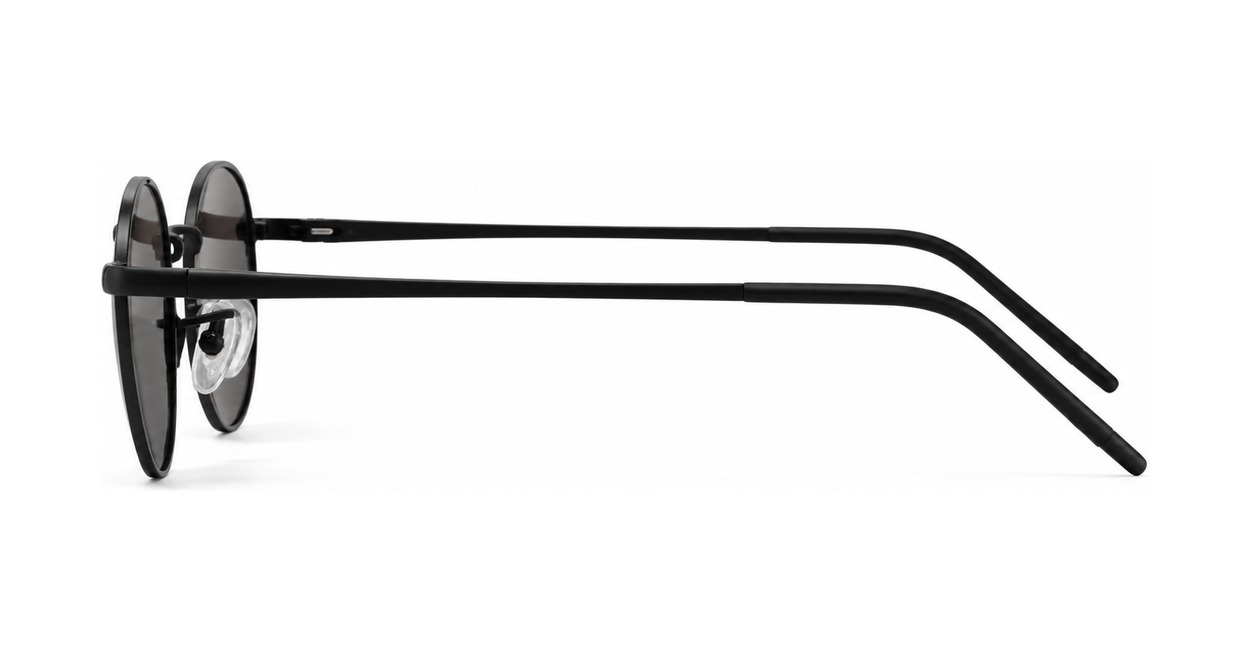 Vintage round teardrop polarised sunglasses with engraved bridge detail
