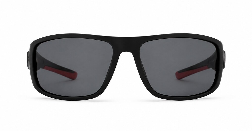 Moby men's wraparound polarised sunglasses with sculpted temples