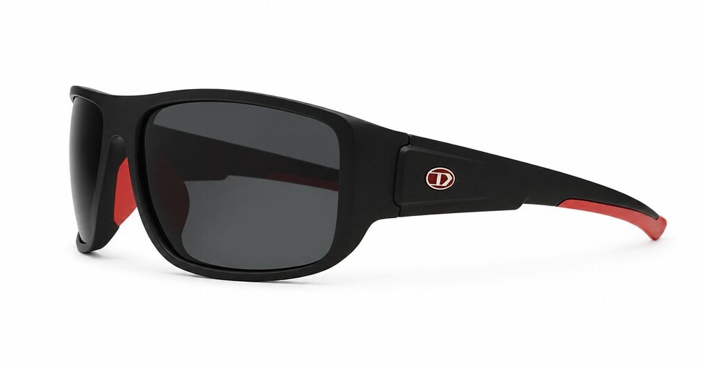 Moby men's wraparound polarised sunglasses with sculpted temples