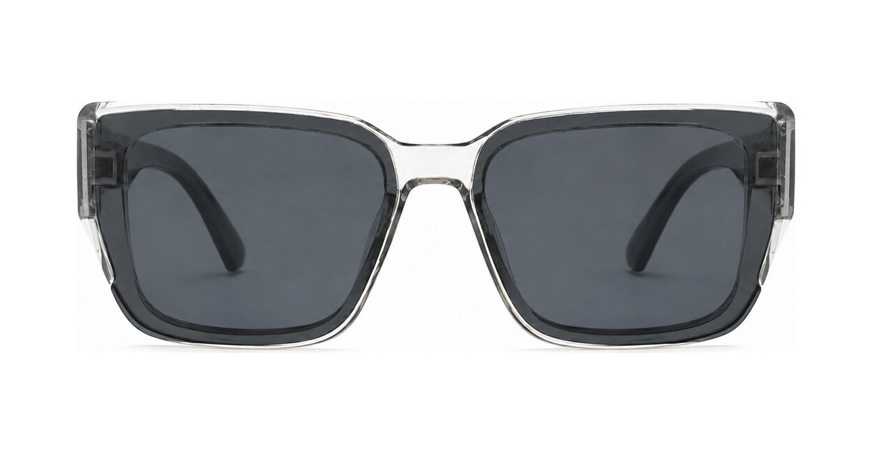 Women's polarised sunglasses with wide gold detailed temples