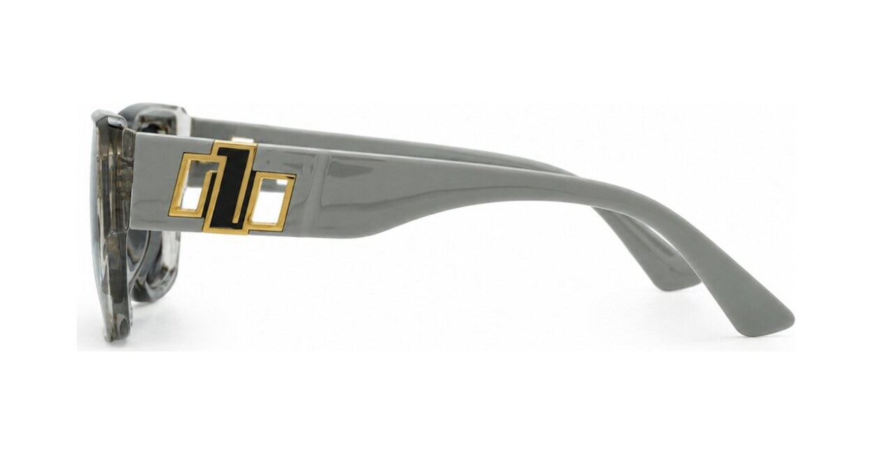 Women's polarised sunglasses with wide gold detailed temples