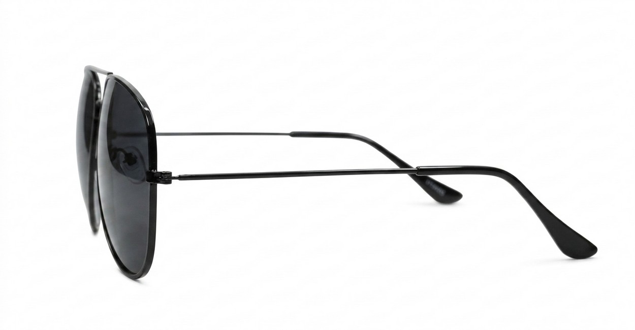 The Superdark Aviator UV400 sunglasses with sleek metal frames and dark glass lenses