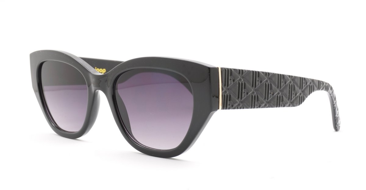 Beth women's cat eye sunglasses with textured gold temple detailing